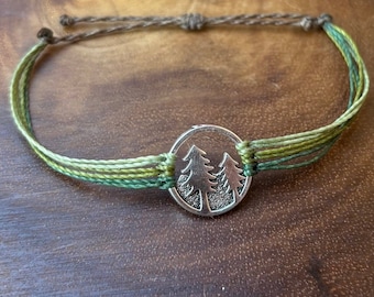 Two Pine Tree  bracelet