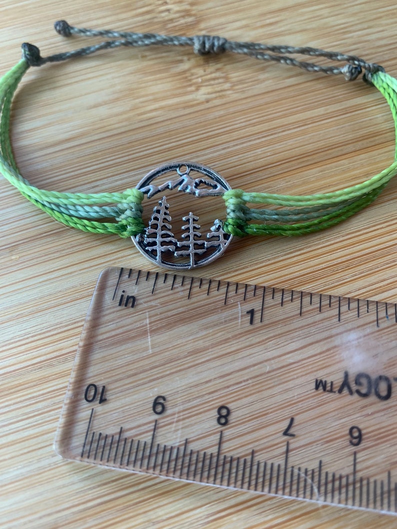 Green Tree Mountain Bracelet image 5