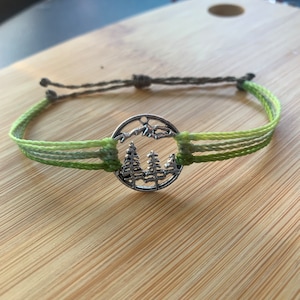 Green Tree Mountain Bracelet image 1