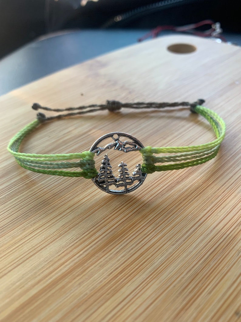 Green Tree Mountain Bracelet image 1