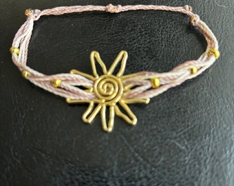 Gold Sun Charm bracelet