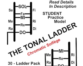 Scala tonale del solfeggio cromatico - Modello per esercitazioni studentesche (confezione da 30)