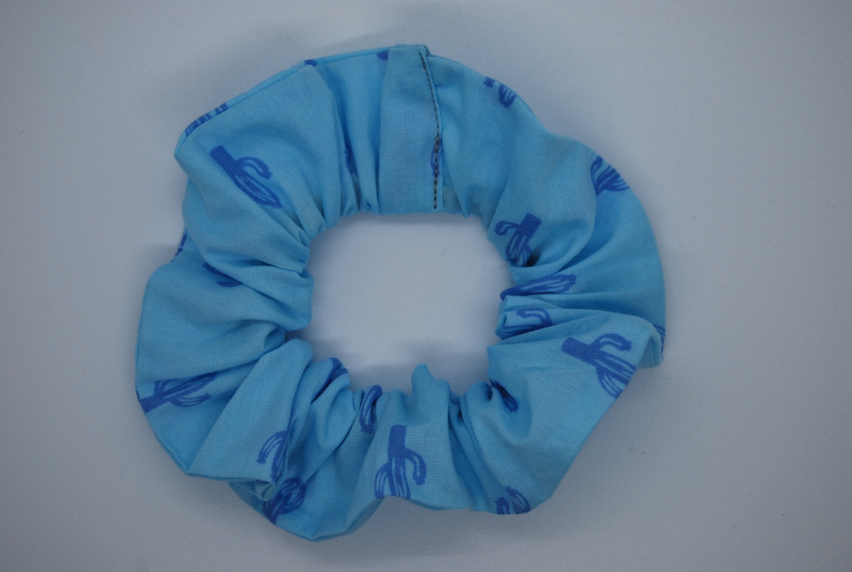 3. Royal Blue Silk Hair Scrunchie - wide 1