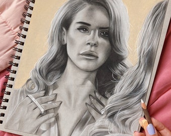 Lana Del Rey Portrait Print