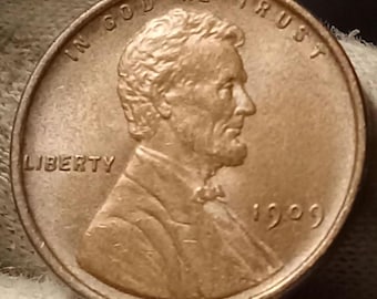 1909-P Lincoln wheat penny UNC uncirculated beautifully toned