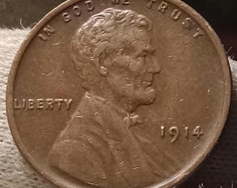 1914年Pミント リンカーン ウィートペニー 極美品