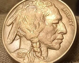 1917-P Buffalo nickel UNC++ uncirculated MS 62 condition