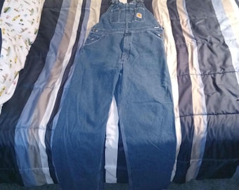 Mono Carhart de mezclilla talla 36 cintura 34 largo estado como nuevo