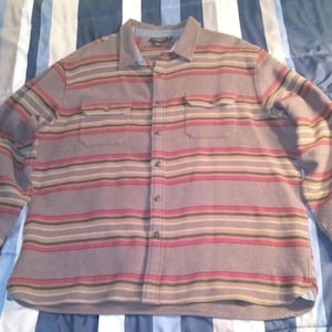 Pendleton Woolen mills Western Shirt, Striped Button Down size XXL Brand new never worn image 1