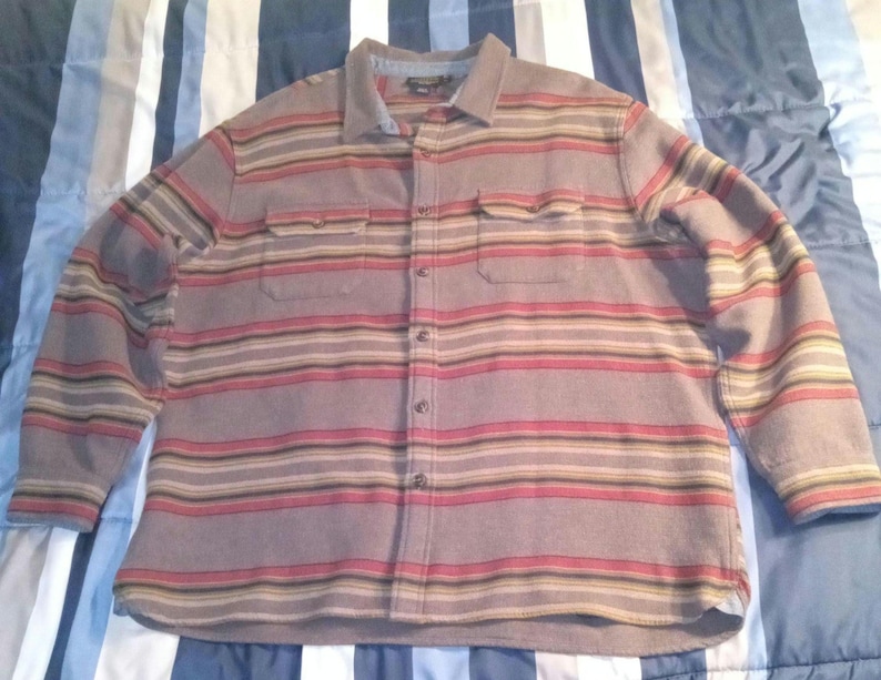 Pendleton Woolen mills Western Shirt, Striped Button Down size XXL Brand new never worn image 1