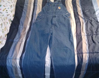 Carhart Overalls denim size 36 waist 34 length condition like new