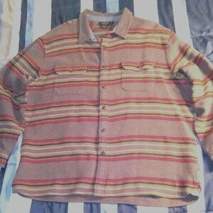 Pendleton Woolen mills Western Shirt, Striped Button Down size XXL Brand new never worn image 2