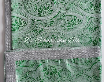 Desmal e Aina mosaf & matching Henna wraps (decorative shawl)