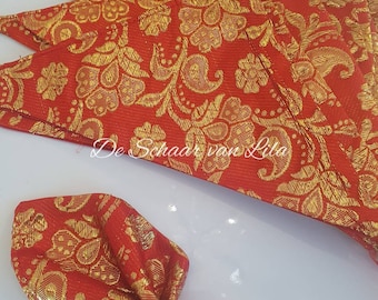 ゲスト用ヘナラップ グリーン/レッド/ブルー (結婚式/婚約/ニッカ)