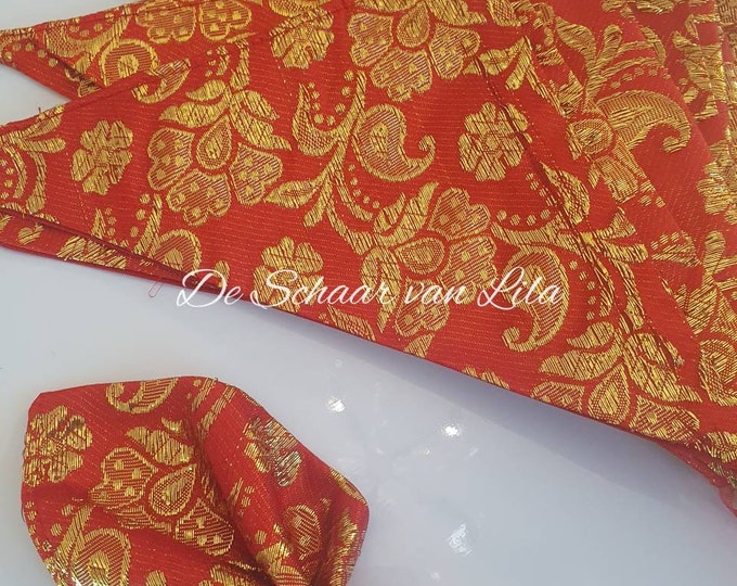 Henna Wraps for guests GREEN/RED/BLUE ( Wedding / Engagement / Nikkah )