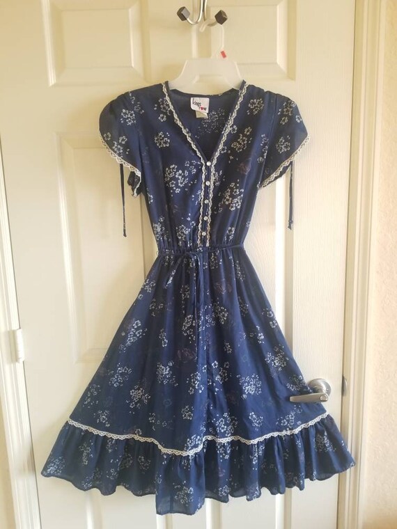 Vintage prarie midi dress gunne sax style