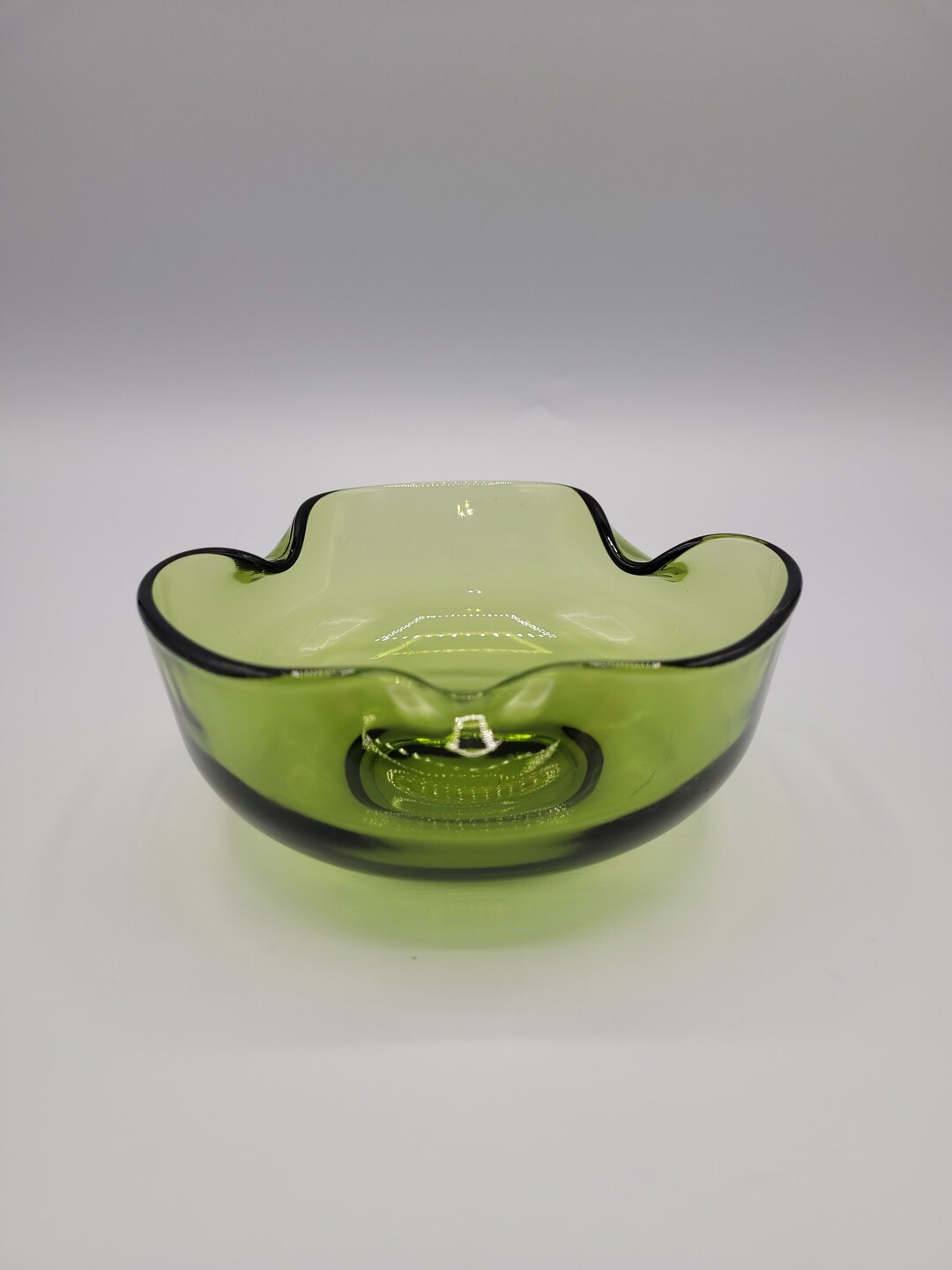 Vintage Anchor Hocking Green Chip N' Dip Bowl Replacement Etsy