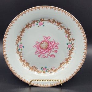 Abigail Adams 22k Gold Trim 9&quot;  Floral Design Decor