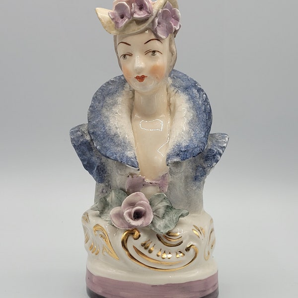 Cordey Porcelain Victorian Era Female Bust Figurine