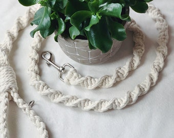 macrame dog lead