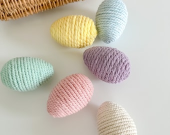 Oeufs Macramé Pastel Printemps