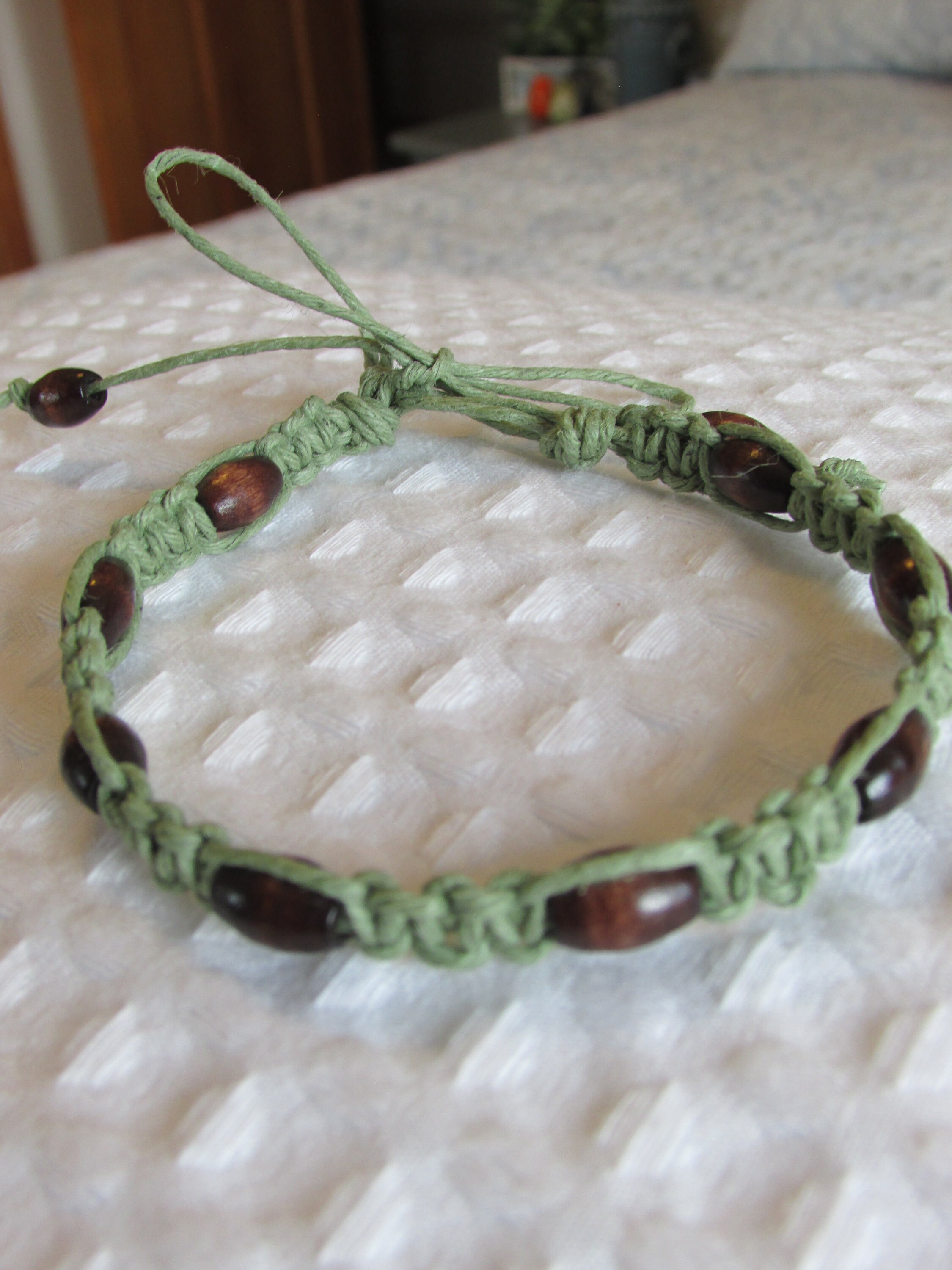Beaded Hemp bracelet Etsy