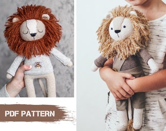 lion plush pattern