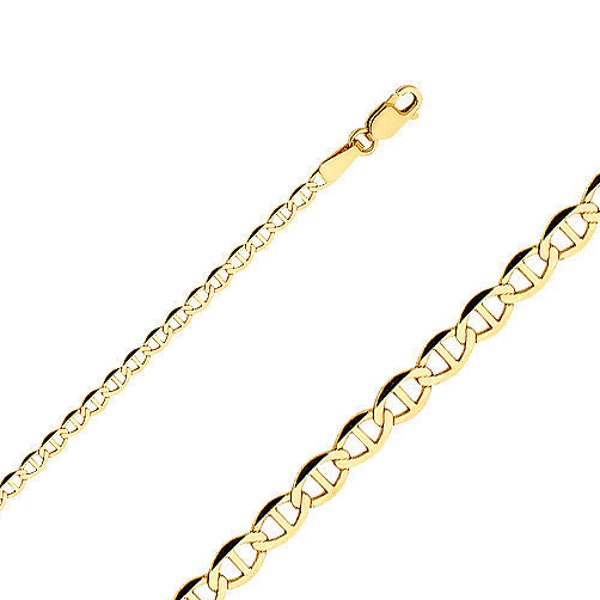 14k gold tie chain