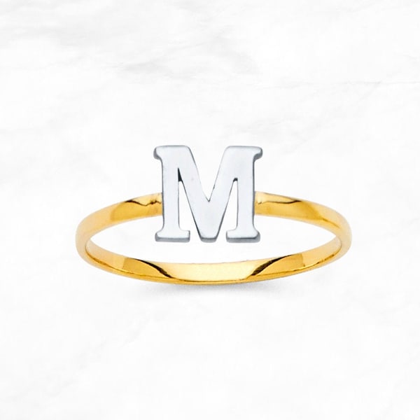 Letter Ring - Etsy