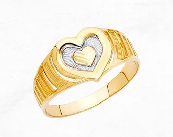 WP GOLD MOLTEN HEART OUTLINE RING - SM main image 1