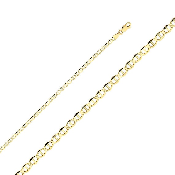 14k gold flat on sale mariner chain