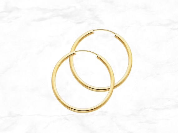 Gold hoops real sale