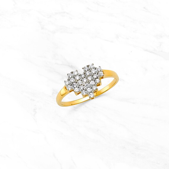 Pixel heart best sale ring