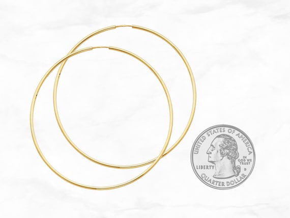 55mm gold 2024 hoop earrings