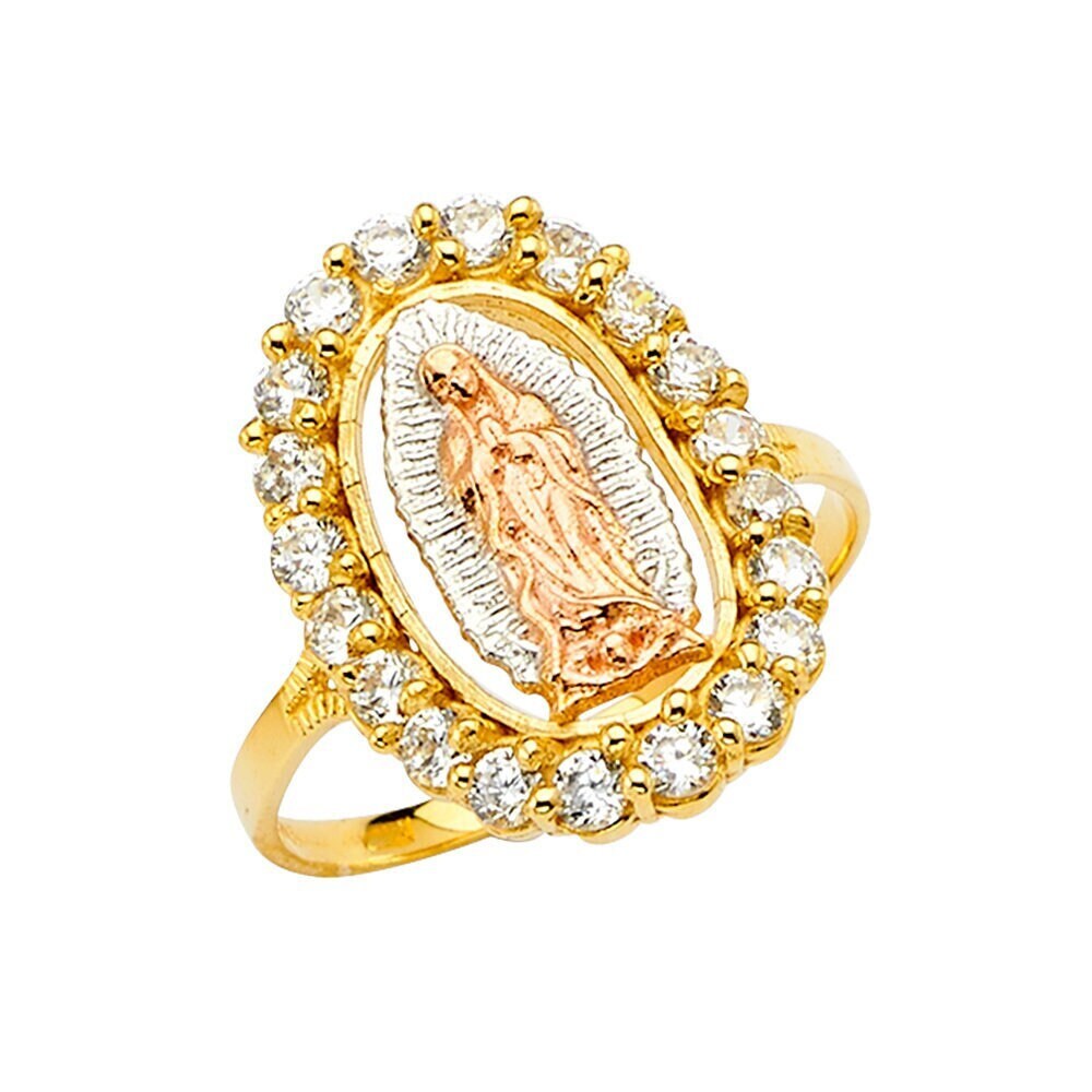 Anillo de Oro 14K con la virgen de guadalupe - Joyería Ruben's Compra  Online en México