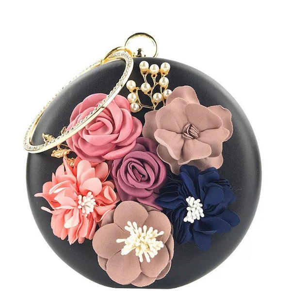 Floral Embroidered Garden Clutch main image 1