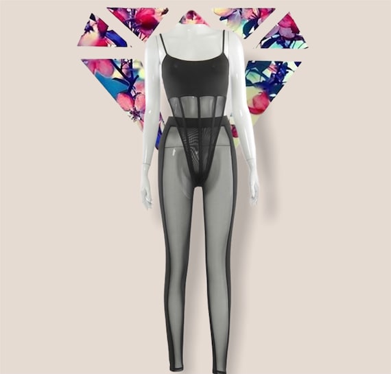 Late Night Mesh Jumpsuit - Black | Fashion Nova, Jumpsuits | Fashion Nova