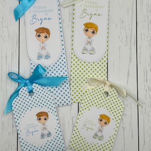 Invito e Porta confetti Prima Comunione Bambino