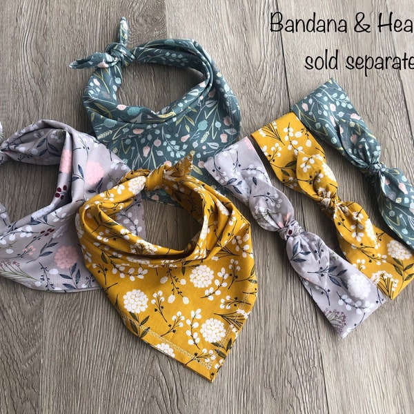 Headband and/or Dog Bandana *BOTH bandana AND headband must be added to cart separately to get matching set*