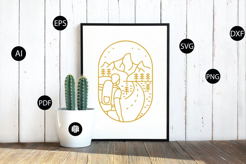 Wall Art Bedroom Wall Art INSTANT DOWNLOADDigital Files Minimalistic Art Nature Prints Travel Bundle Svg For Cricut- Home Decoration