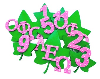 Ivy Leaf Wooden Pin with Chapter or Line Number