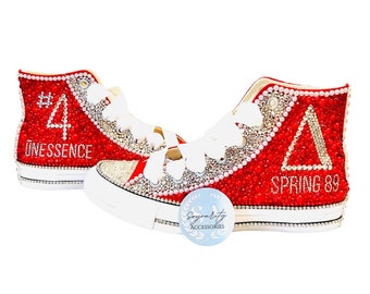 Custom Sorority High Top Canvas Shoes