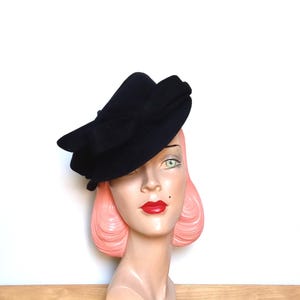 1940s Velour Hat - Etsy display picture 3