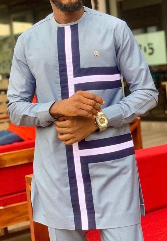 African Men Clothing, Kaftan African Men Shirt and Down, Dashiki Mens  Shirt, Family African Wear, African Men's Clothing