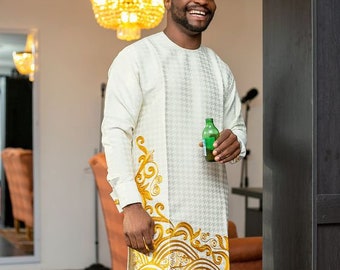 Afrikaanse mannen kleding, Kaftan Afrikaanse mannen shirt en dons, Dashiki mens shirt, familie Afrikaanse slijtage, Afrikaanse mannen kleding