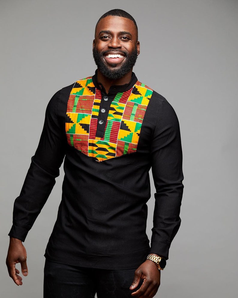 Anniversary Tops for Couples,kente Tops for Men and Women, Ankara ...