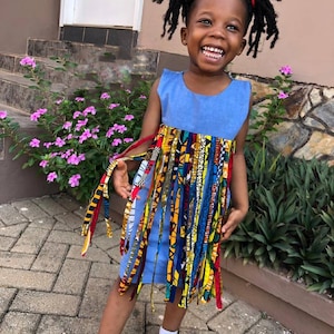 Ankara Dress for Kids, Birthday Dress, African wear for kids