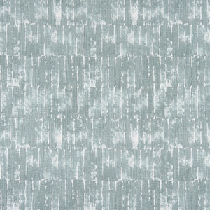 May include: A close-up of a textured fabric with a light blue and white pattern. The fabric has a subtle sheen and a slightly rough texture.