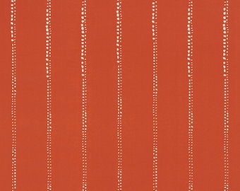 Orange Outdoor Fabric by the Yard Modern Stripe Print Waterproof Canvas Fabric for Patio Furniture Cushions Sun Shade Awning Cover