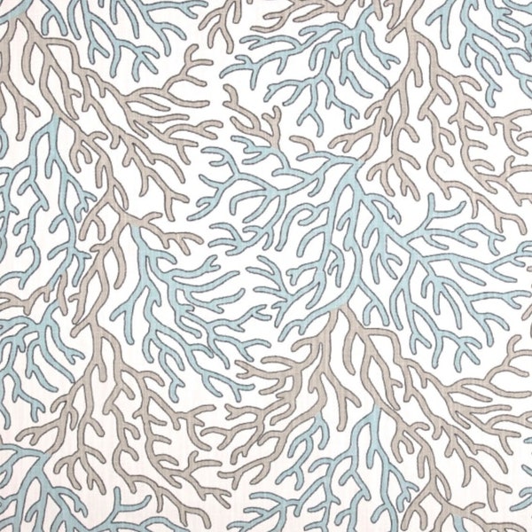 Premier Prints Fabric - Scott Living Coral Reef Harbor Luxe Linen - 54" wide